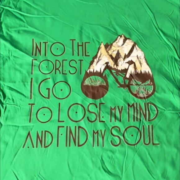 "Into The Forest I Go..." Adult Green Large T-Shirt - Picture 1 of 7